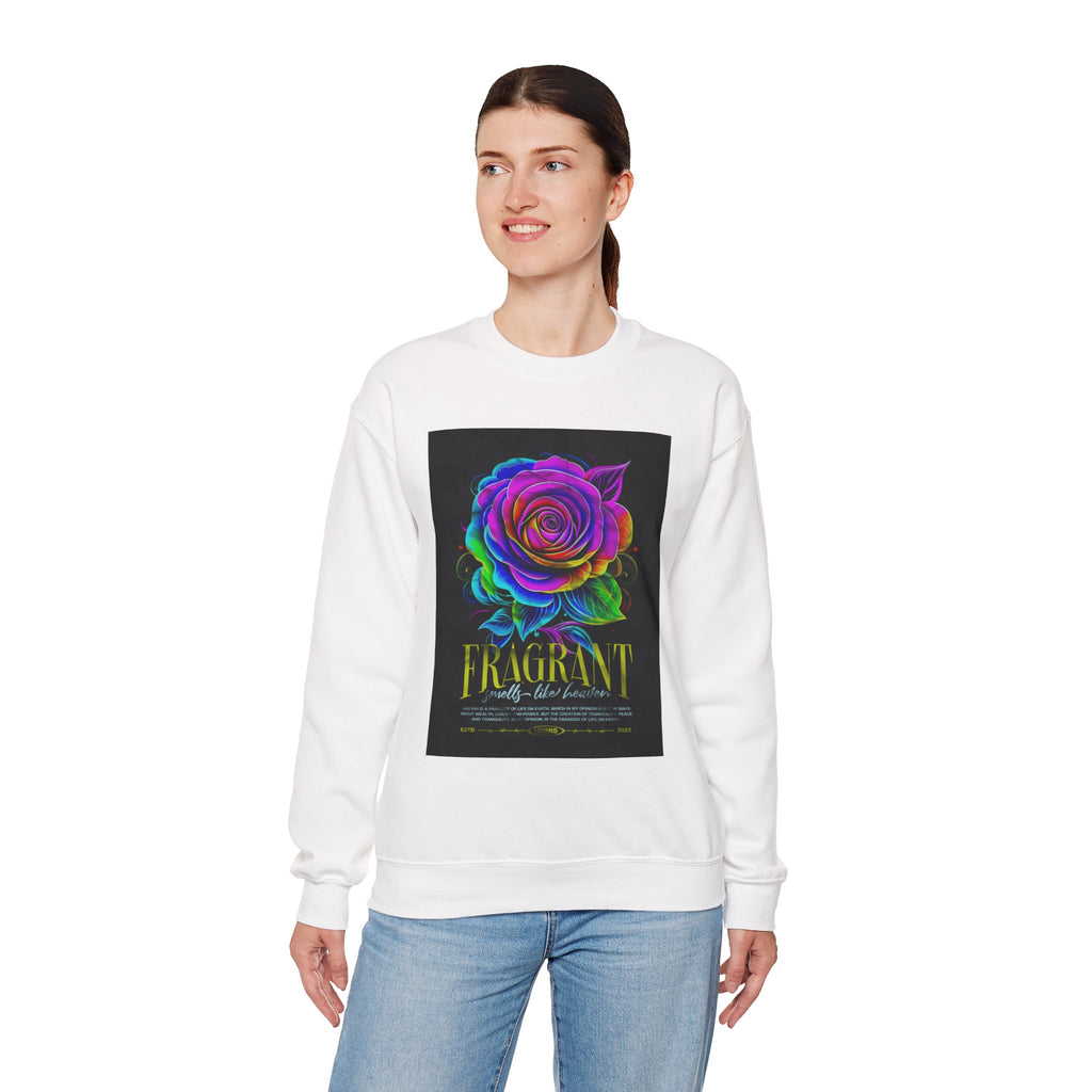 Fluorescent Rose “Fragrant” Crewneck Sweatshirt