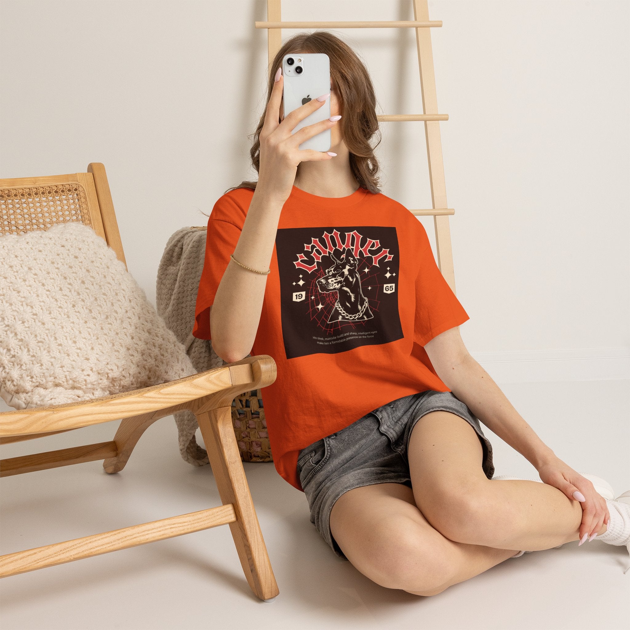 Vintage Gothic Cat Tee — 'Witchery' Retro Occult Graphic T-Shirt