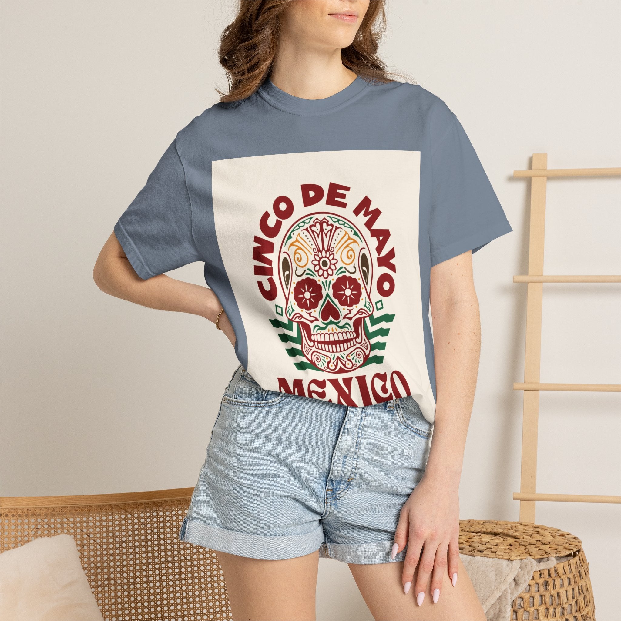 Cinco de Mayo Mexico Sugar Skull T-Shirt