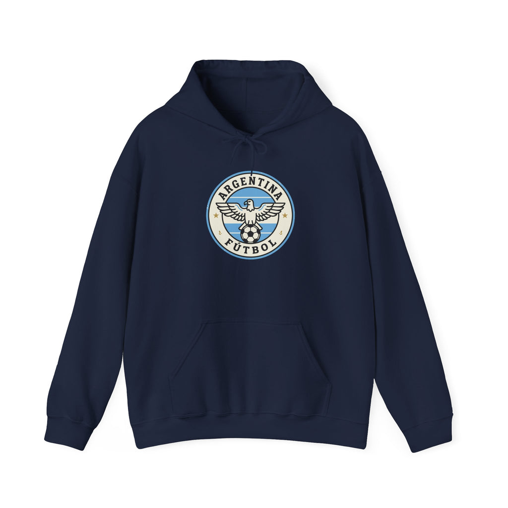 Argentina Futbol Crest Hoodie | Soccer Country Pride, National Colors