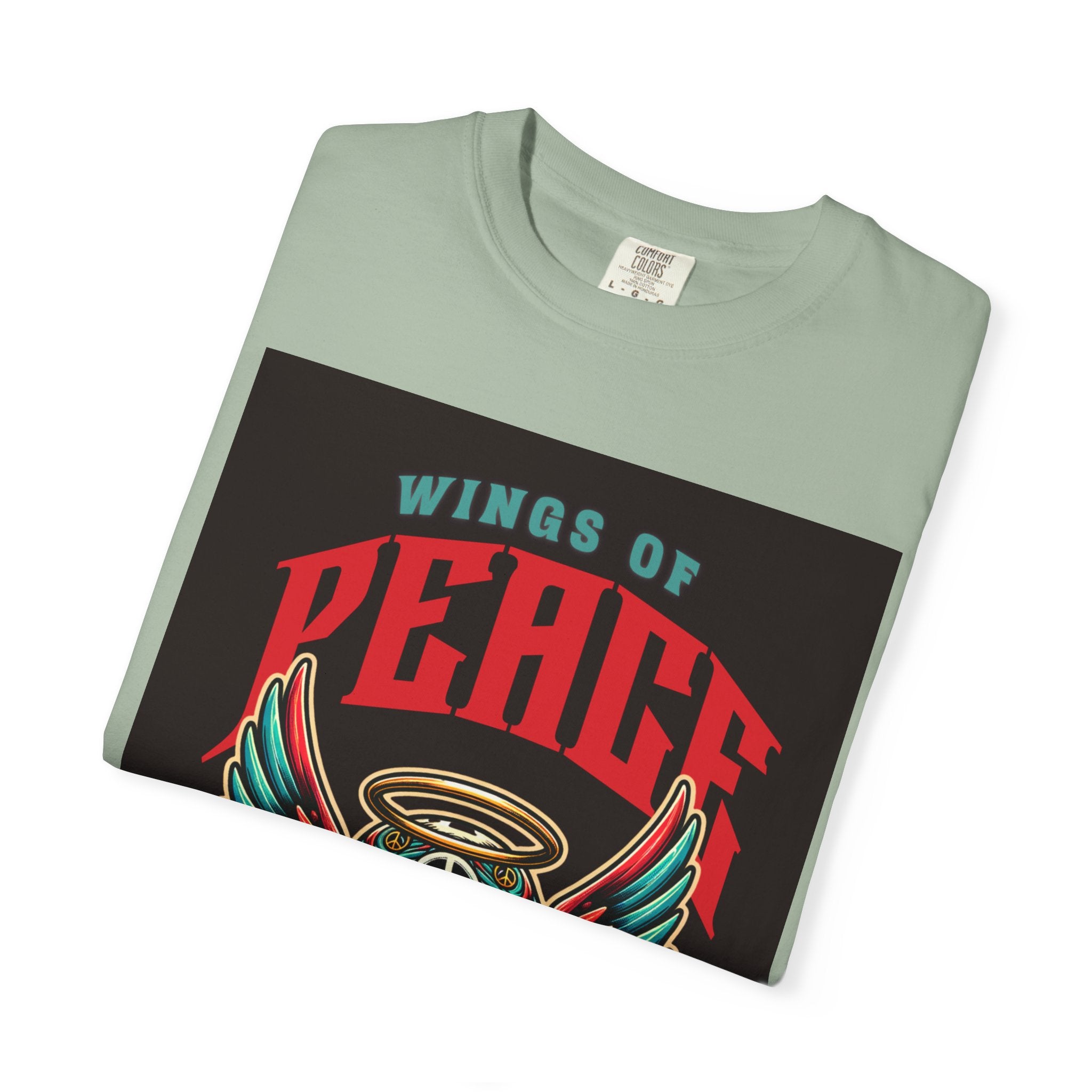 Wings of Peace Skull T-Shirt — "Soar Above With Love" Vintage Graphic Tee