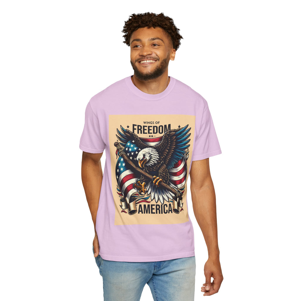 Freedom Eagle T-Shirt — Wings of America Patriotic Graphic Tee