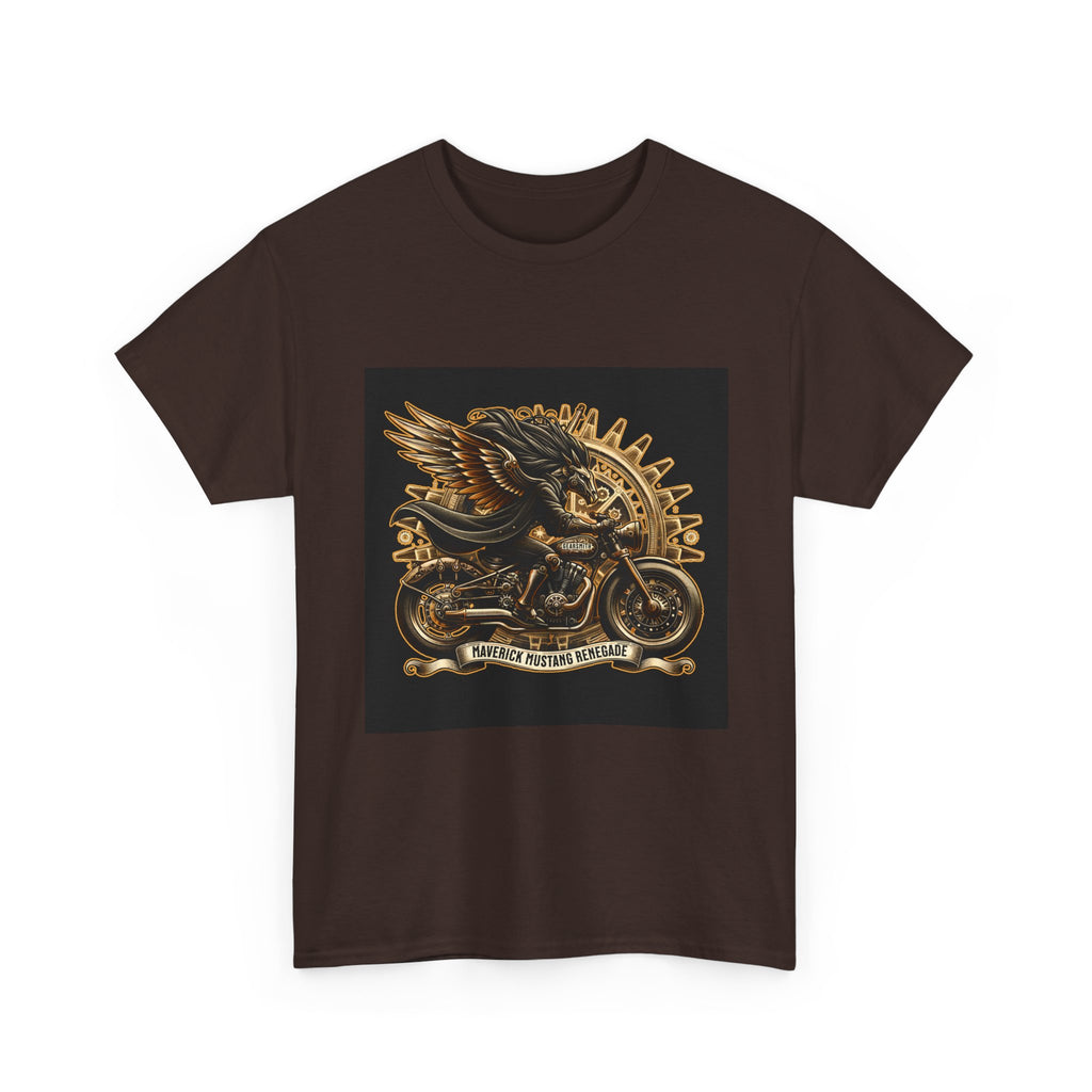 Vintage Winged Motorcycle Tee — "Ride Forever, Ride Free" Biker T-Shirt