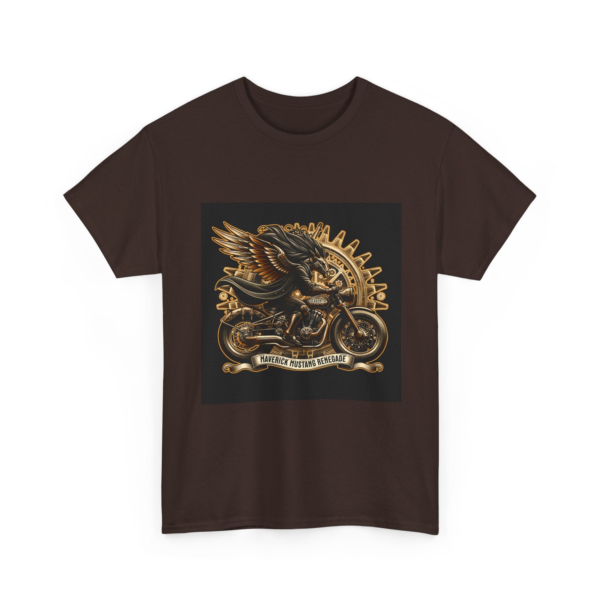 Vintage Winged Motorcycle Tee — "Ride Forever, Ride Free" Biker T-Shirt