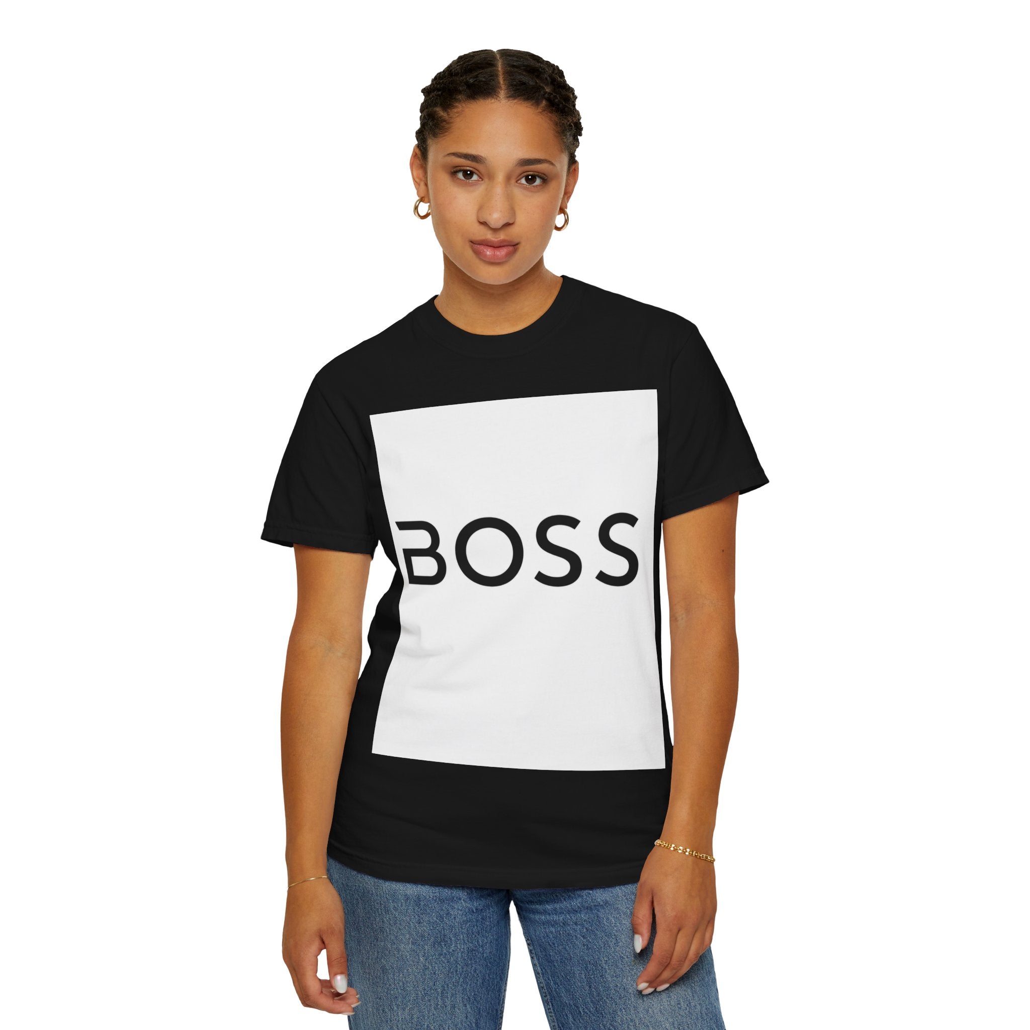 BOSS Graphic T-Shirt — Bold Minimalist Logo Tee for Confident Style