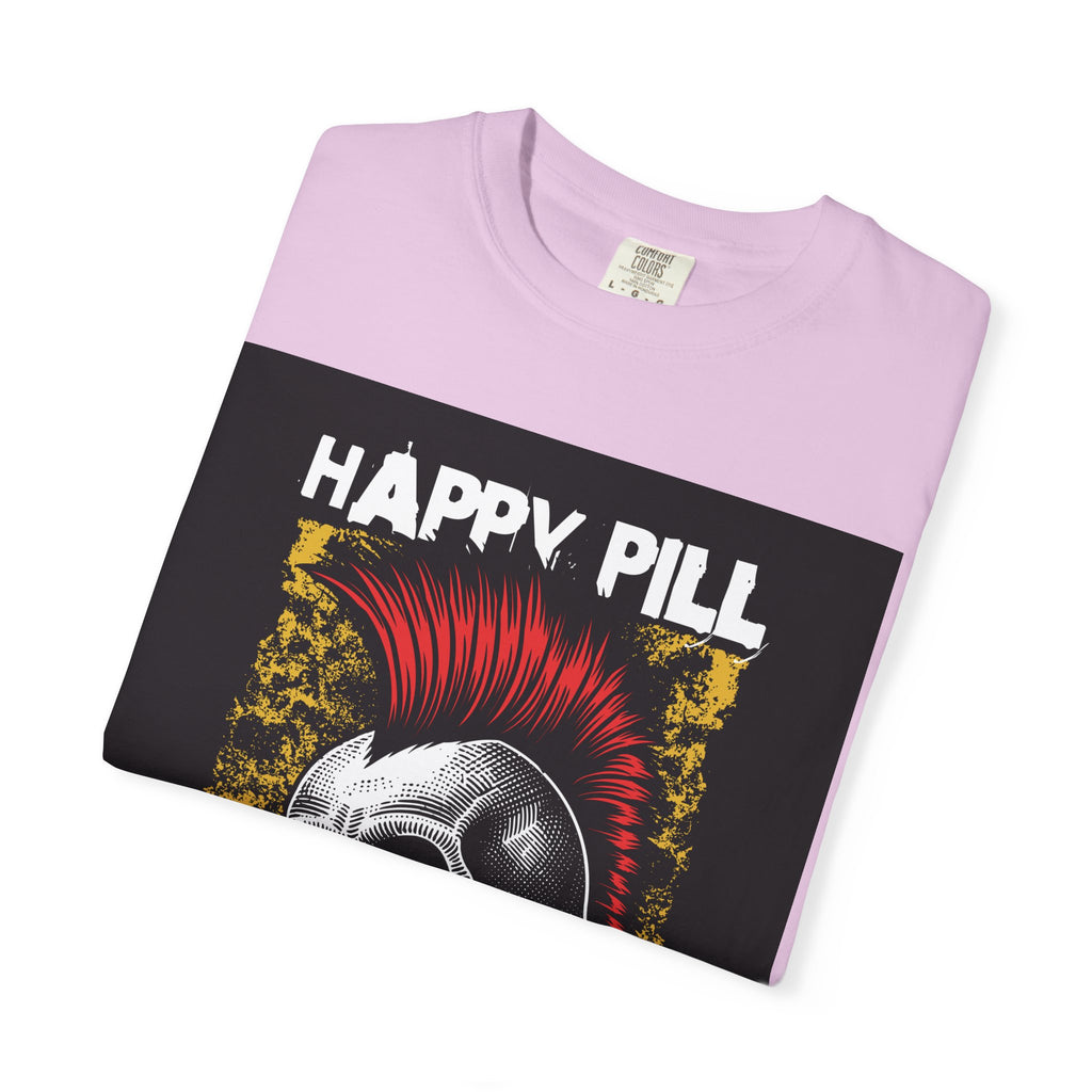 Happy Pill Punk Skull T-Shirt — 'Happy Pill Medication' Graphic Tee