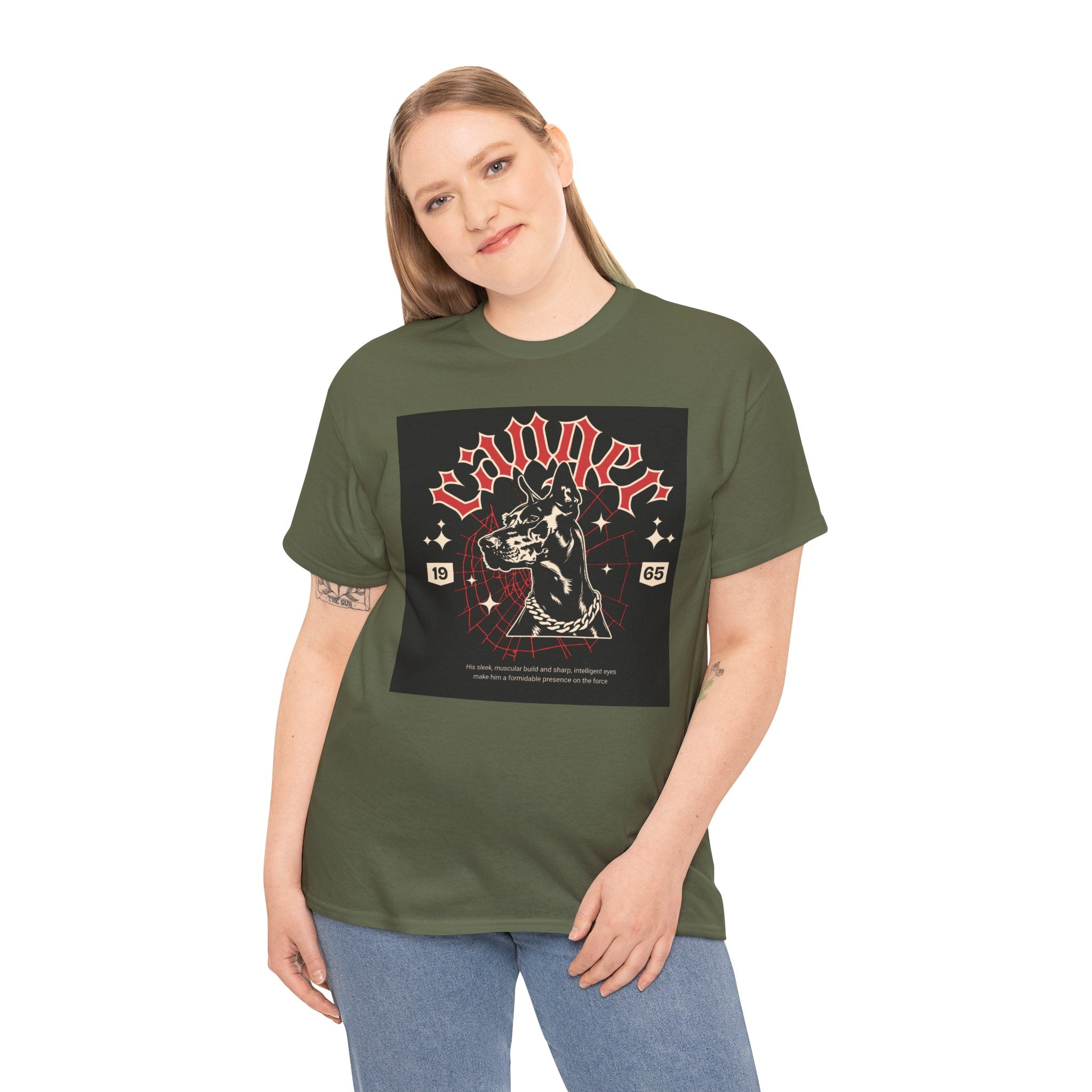 Vintage Gothic Cat Tee — 'Witchery' Retro Occult Graphic T-Shirt