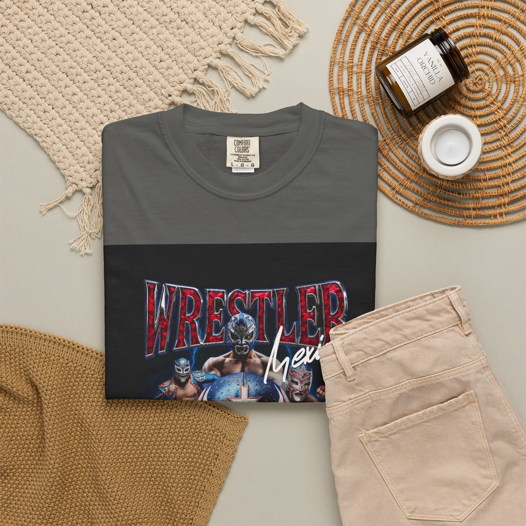 Wrestler Luchador Graphic T-Shirt — Mexican Masked Wrestling Tee