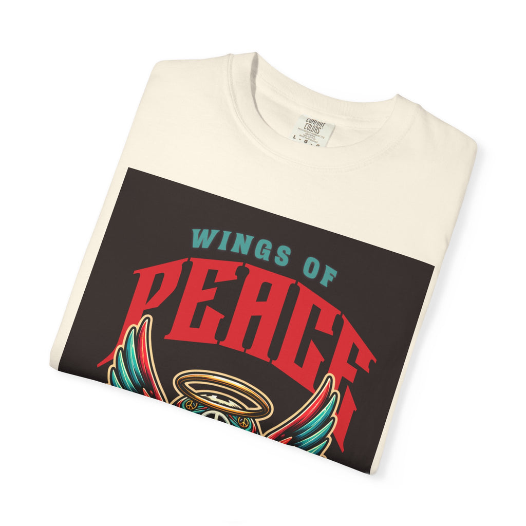 Wings of Peace Skull T-Shirt — "Soar Above With Love" Vintage Graphic Tee