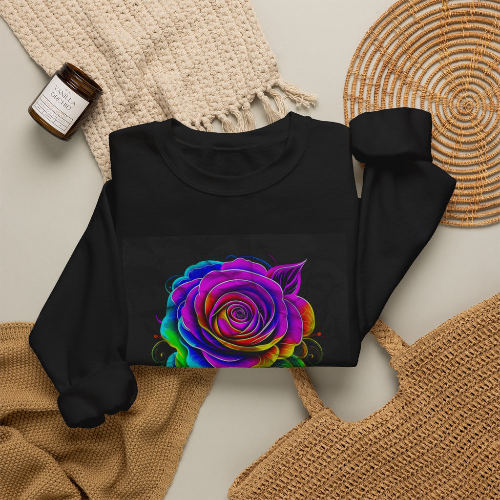 Fluorescent Rose “Fragrant” Crewneck Sweatshirt