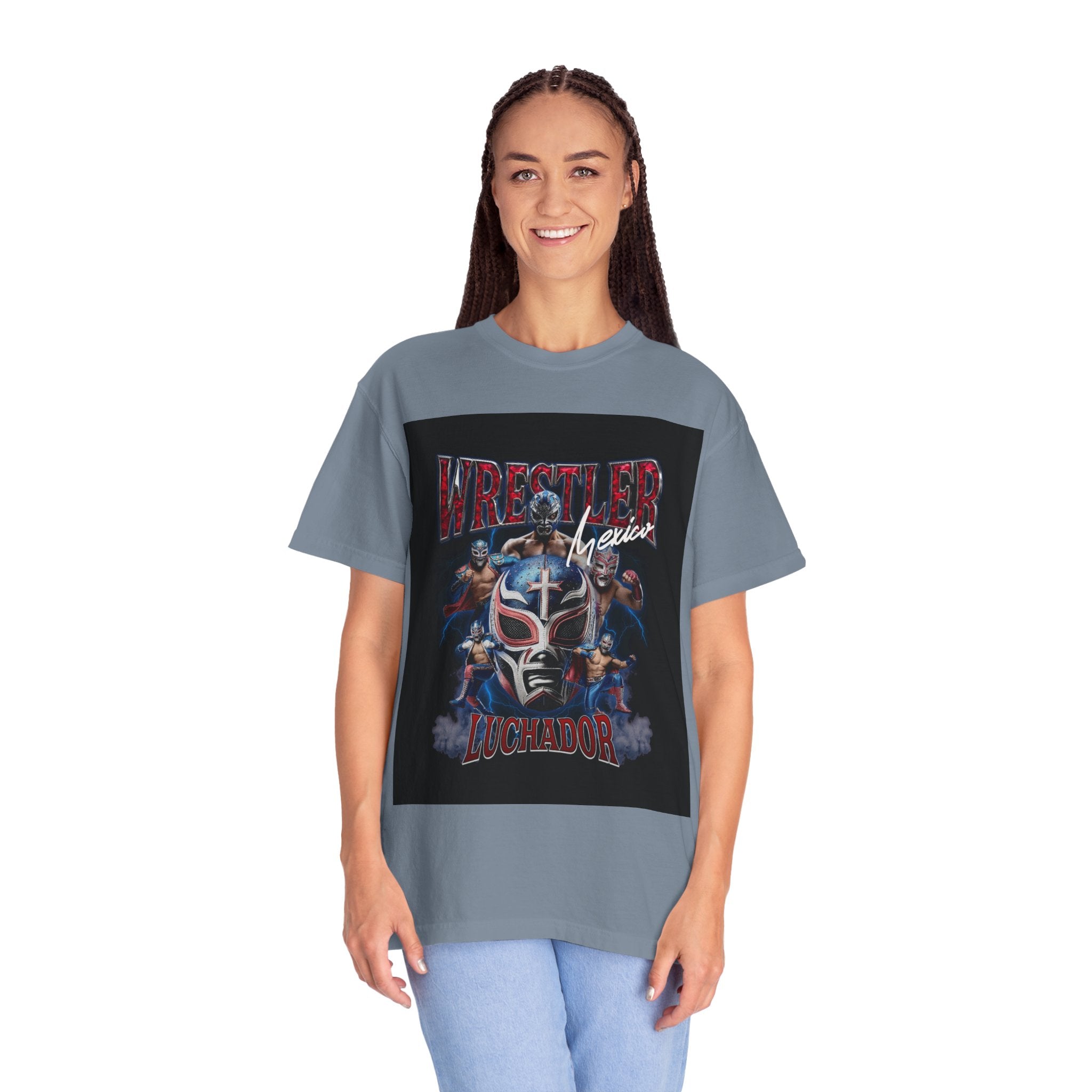 Wrestler Luchador Graphic T-Shirt — Mexican Masked Wrestling Tee
