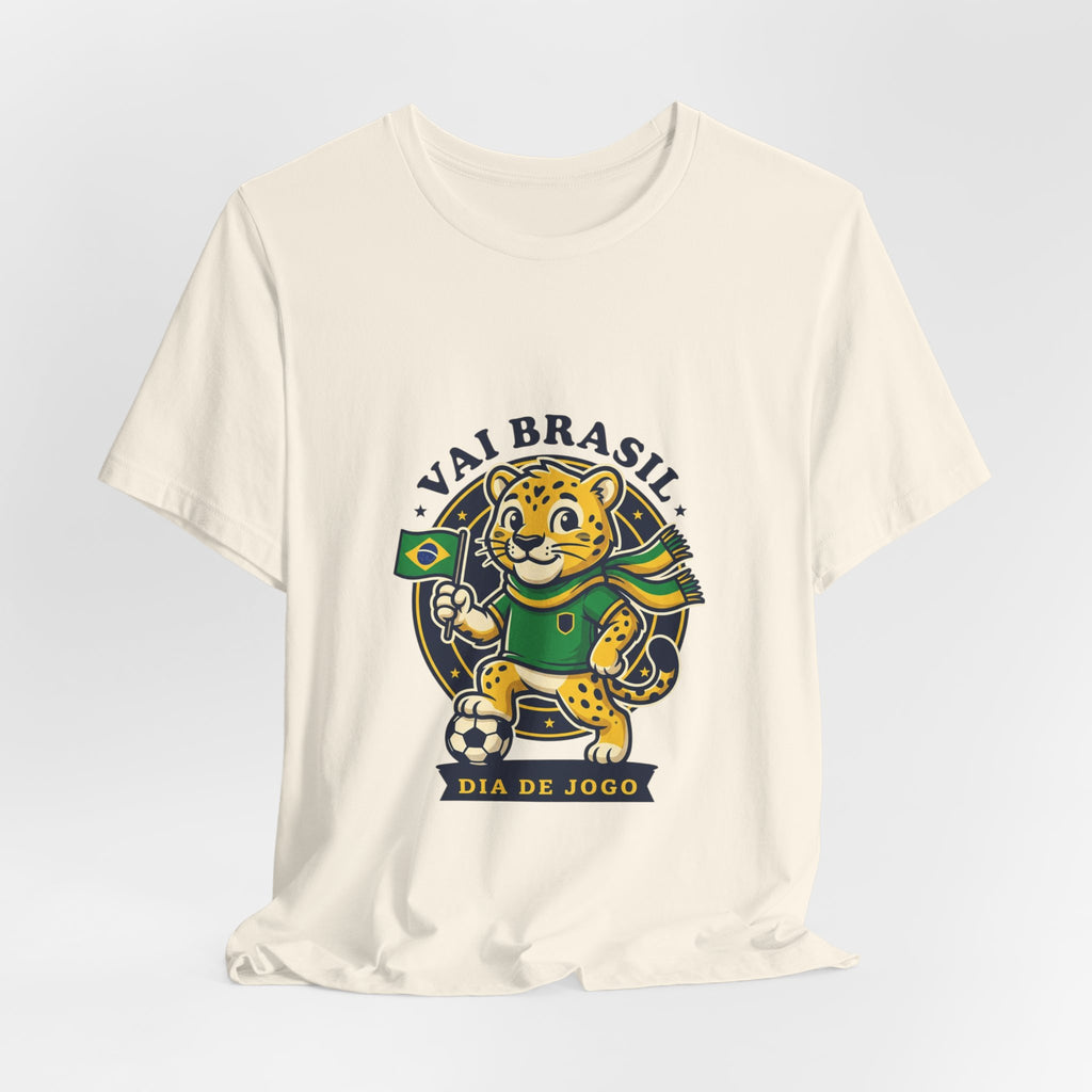 Vai Brasil Jaguar Soccer Tee | Brazil Pride, National Colors