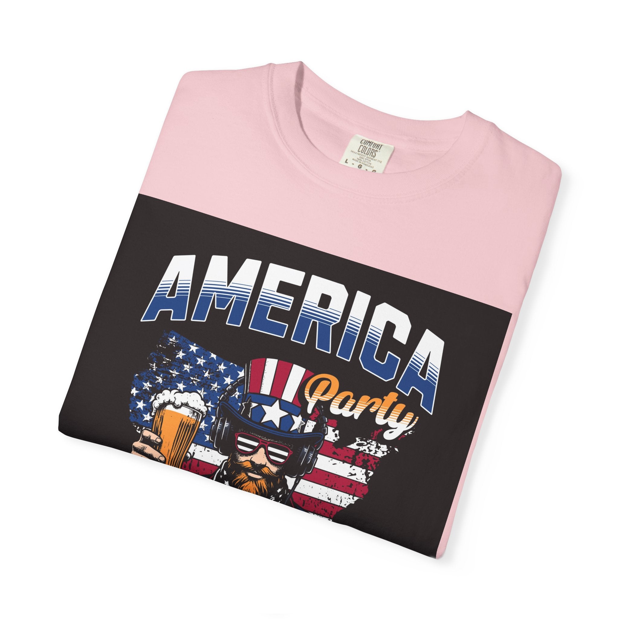 America Party T-Shirt — Cheers to Freedom 4th of July Patriotic Tee