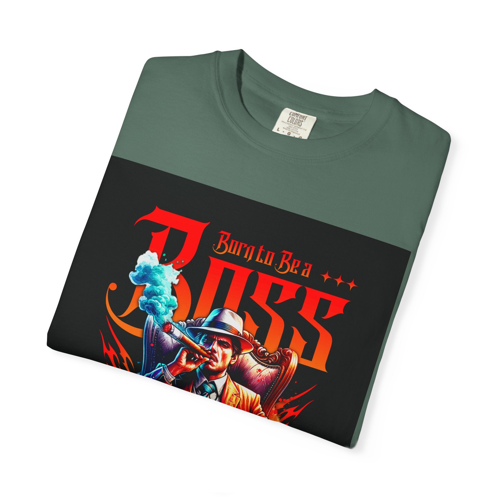 Boss Vintage Graphic T-Shirt — "Born to Be a Boss" Retro Mafia Design