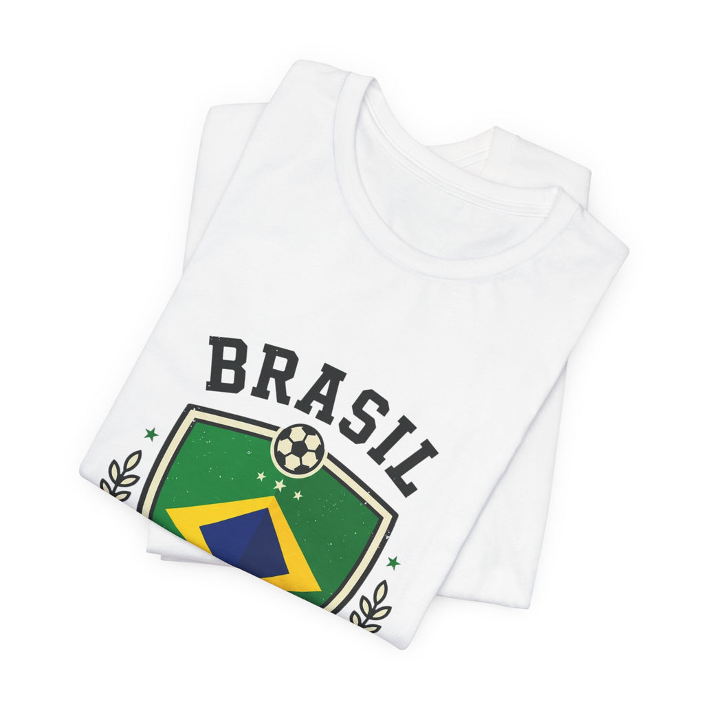 Brasil Futebol Crest T-Shirt | Brazil Soccer Pride, National Flag Colors