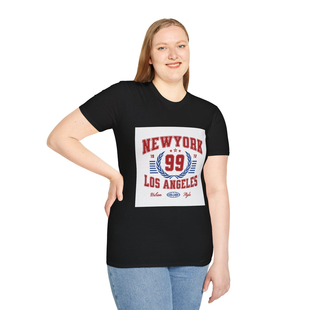 New York 99 Vintage Sports Tee — Collegiate Graphic T-Shirt