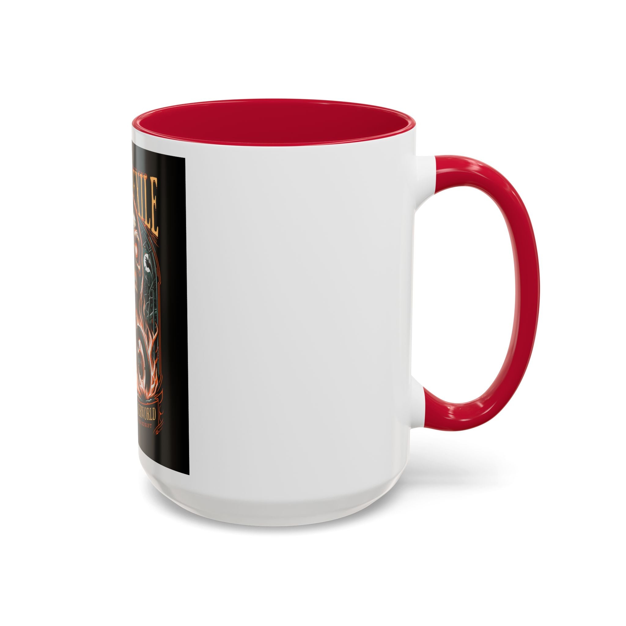 Eternal Exile Skull Biker Mug — Gothic Motorcycle Coffee Cup (11oz/15oz)