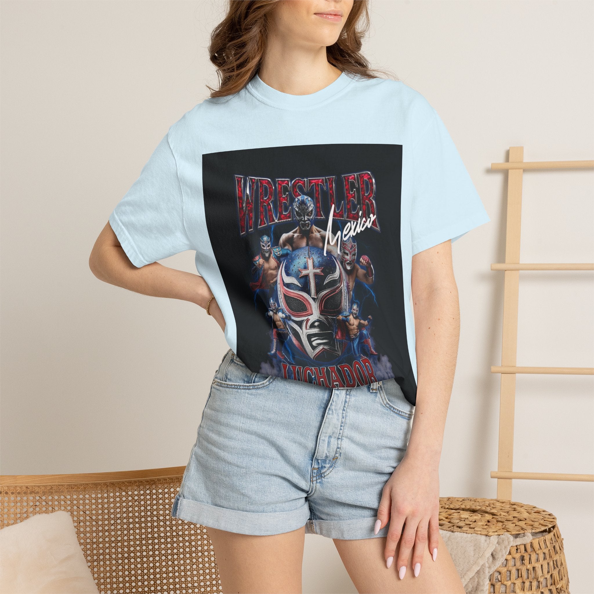 Wrestler Luchador Graphic T-Shirt — Mexican Masked Wrestling Tee