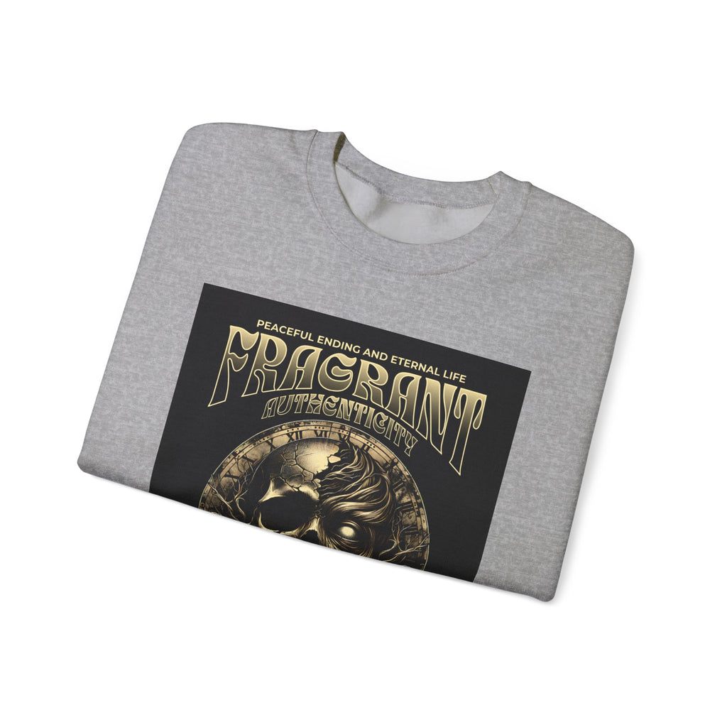 Skull & Roses Crewneck Sweatshirt — “Decrepit” Gothic Graphic