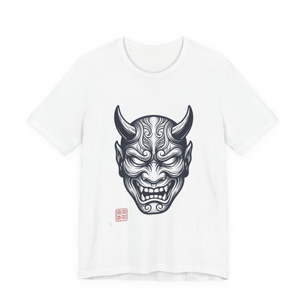 Demon Hannya Mask T‑Shirt — Japanese Oni Tattoo Graphic Tee