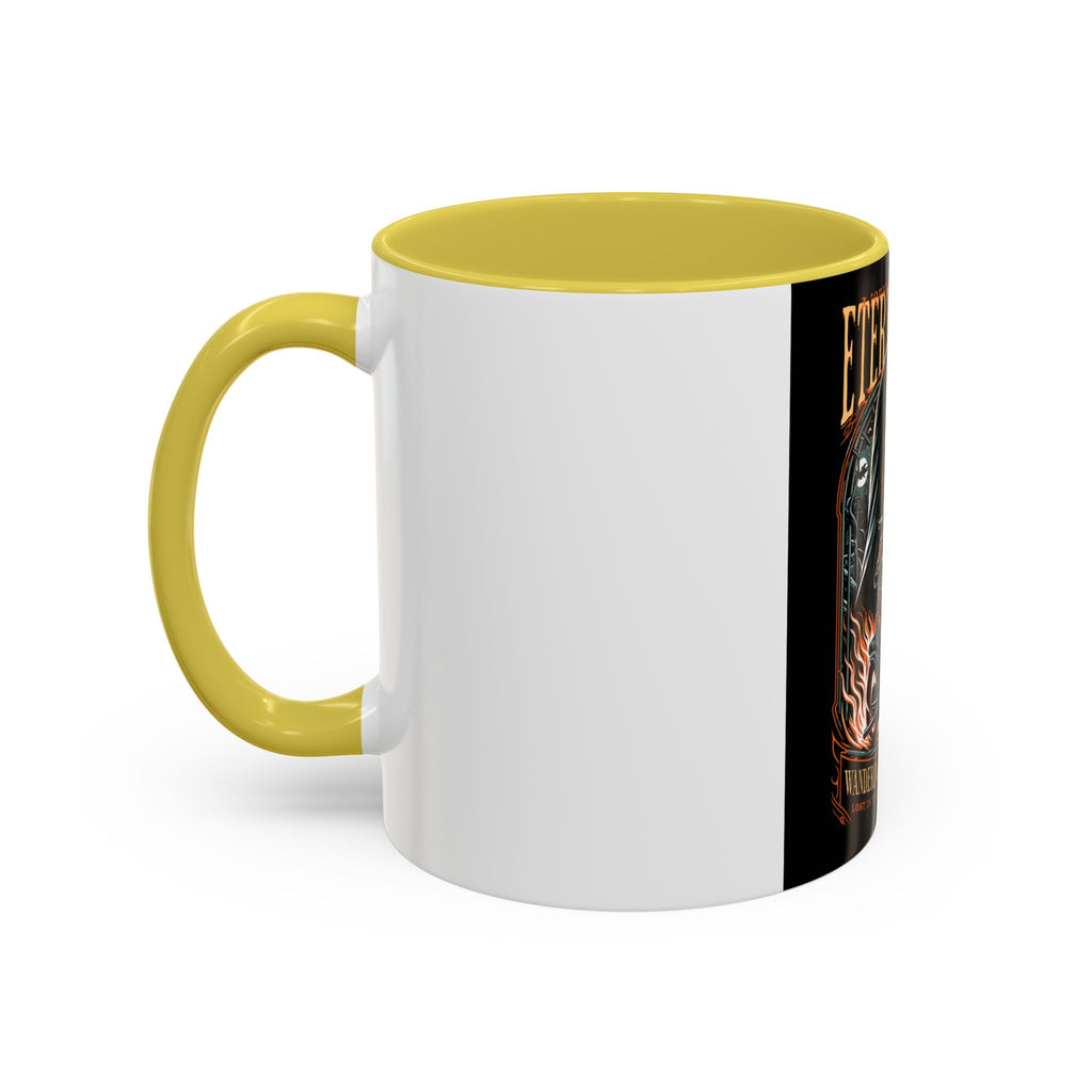 Eternal Exile Skull Biker Mug — Gothic Motorcycle Coffee Cup (11oz/15oz)
