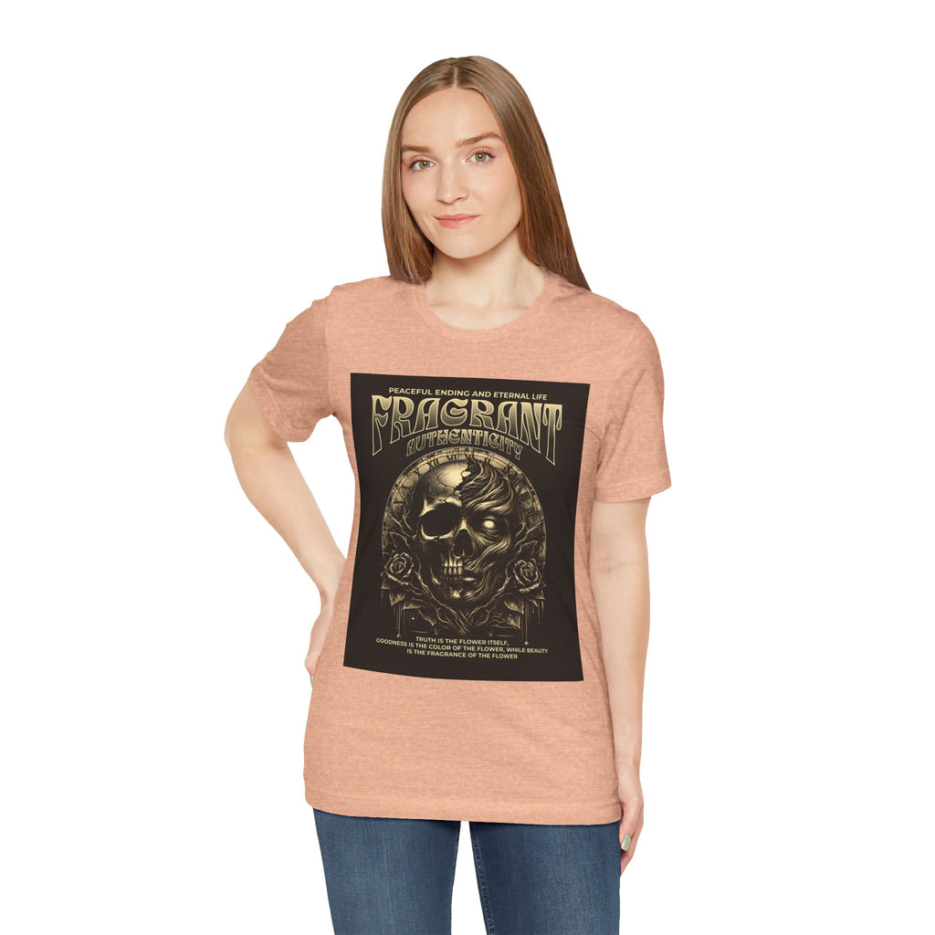 Skull & Roses Graphic Tee — "Fragrant" Vintage Gothic Band Shirt