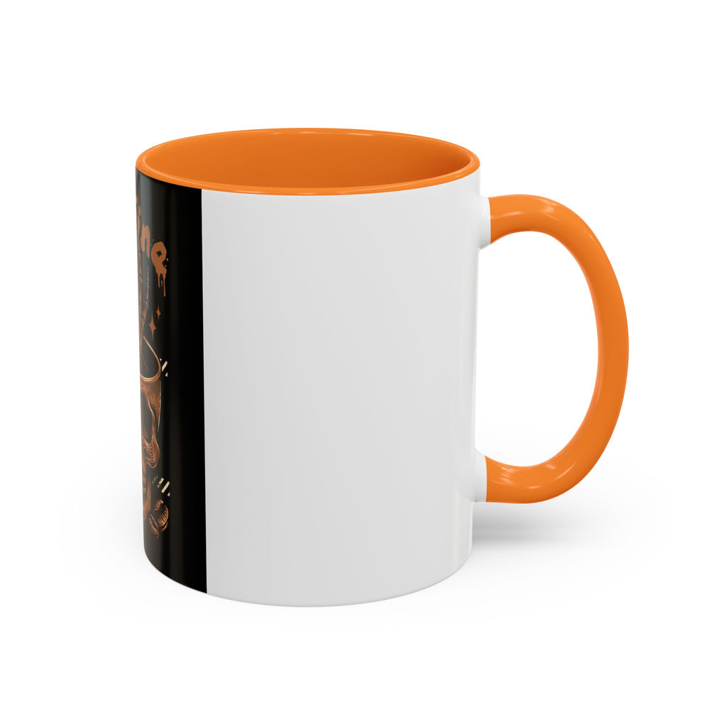 Skull Coffee Mug – "I'm Fine Just Need Coffee" Gothic Ceramic Mug