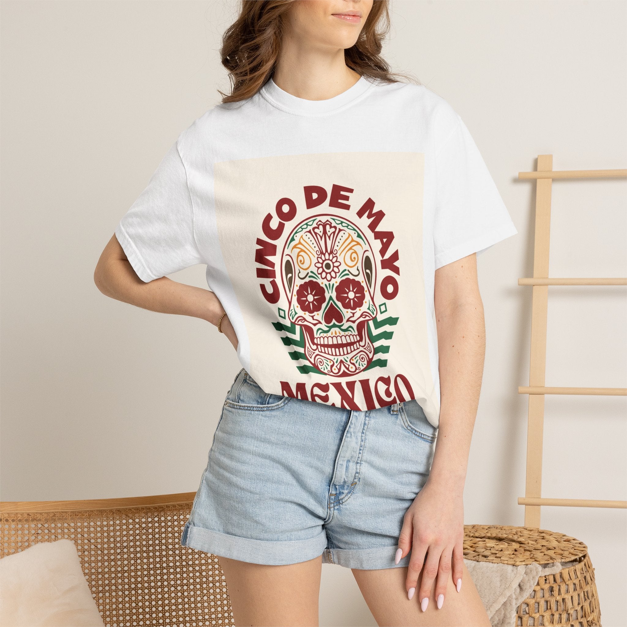 Cinco de Mayo Mexico Sugar Skull T-Shirt