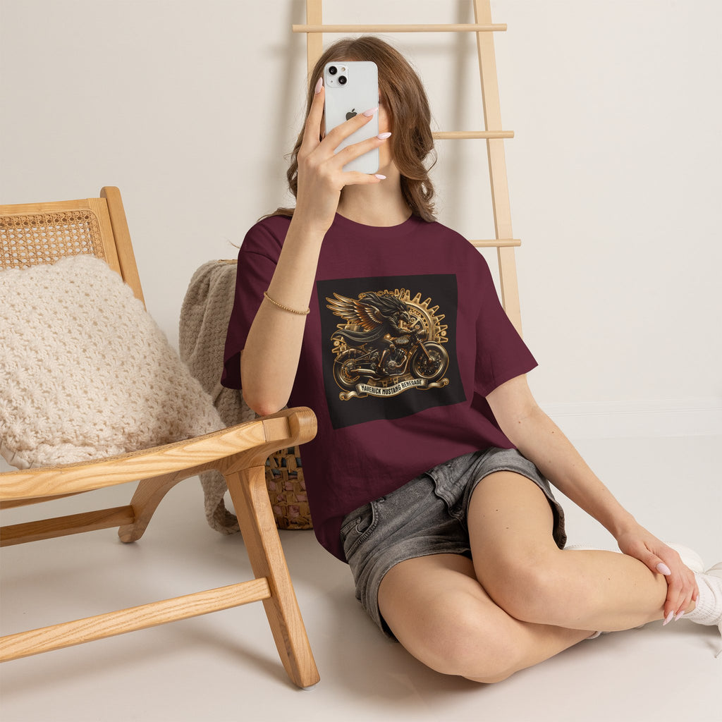 Vintage Winged Motorcycle Tee — "Ride Forever, Ride Free" Biker T-Shirt