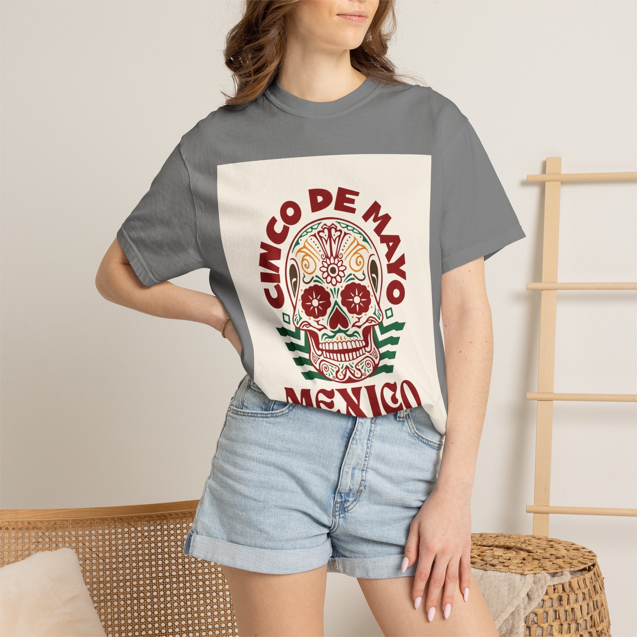 Cinco de Mayo Mexico Sugar Skull T-Shirt
