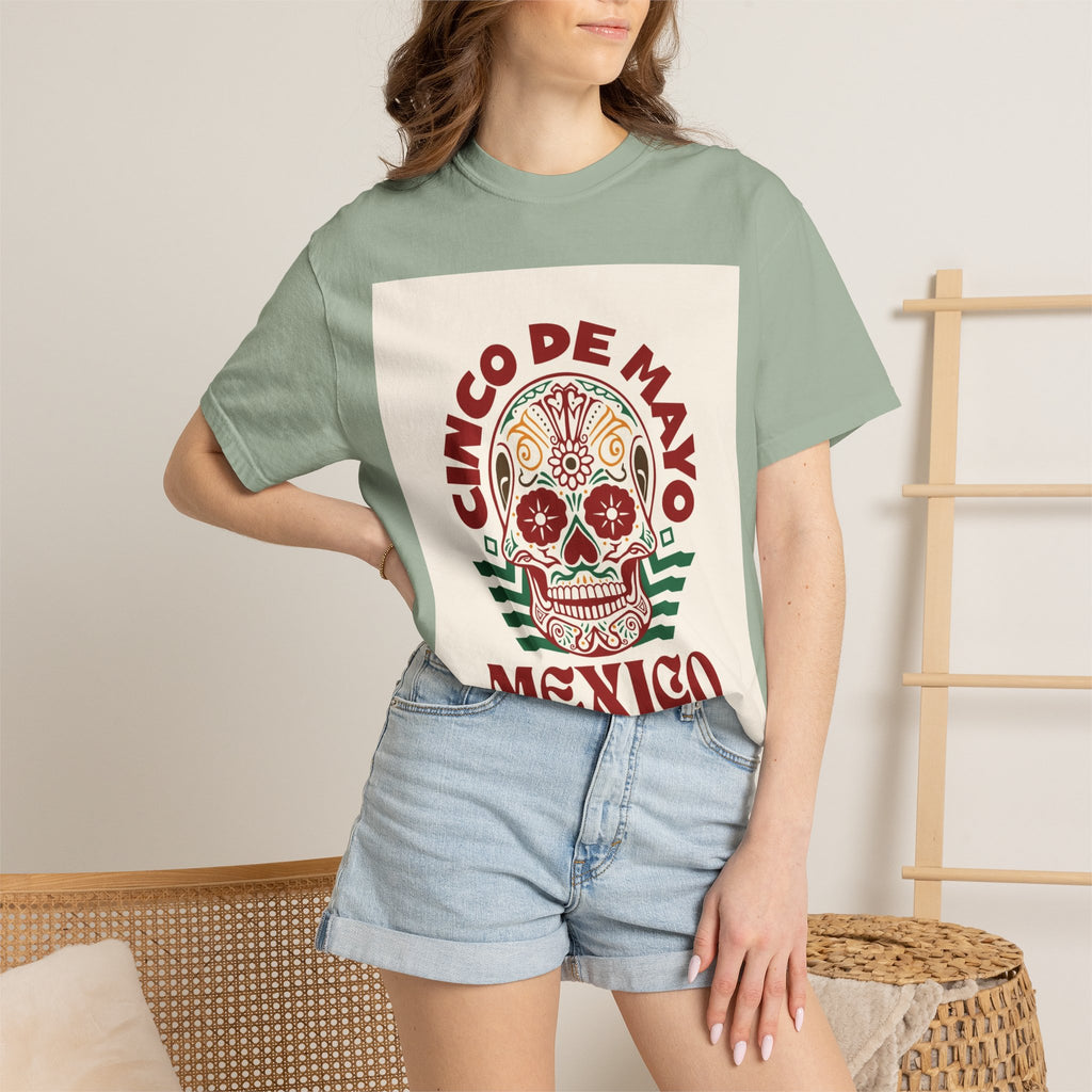 Cinco de Mayo Mexico Sugar Skull T-Shirt