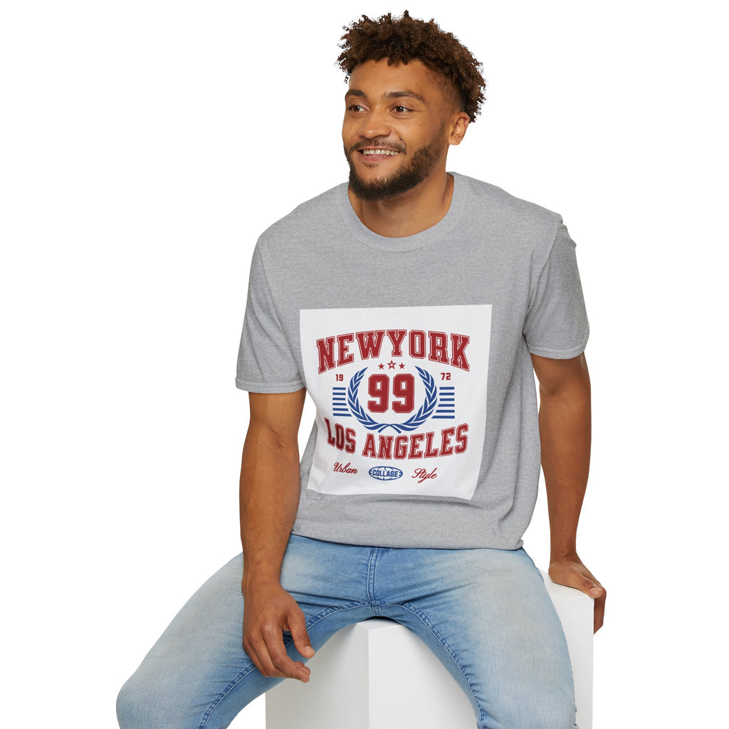 New York 99 Vintage Sports Tee — Collegiate Graphic T-Shirt