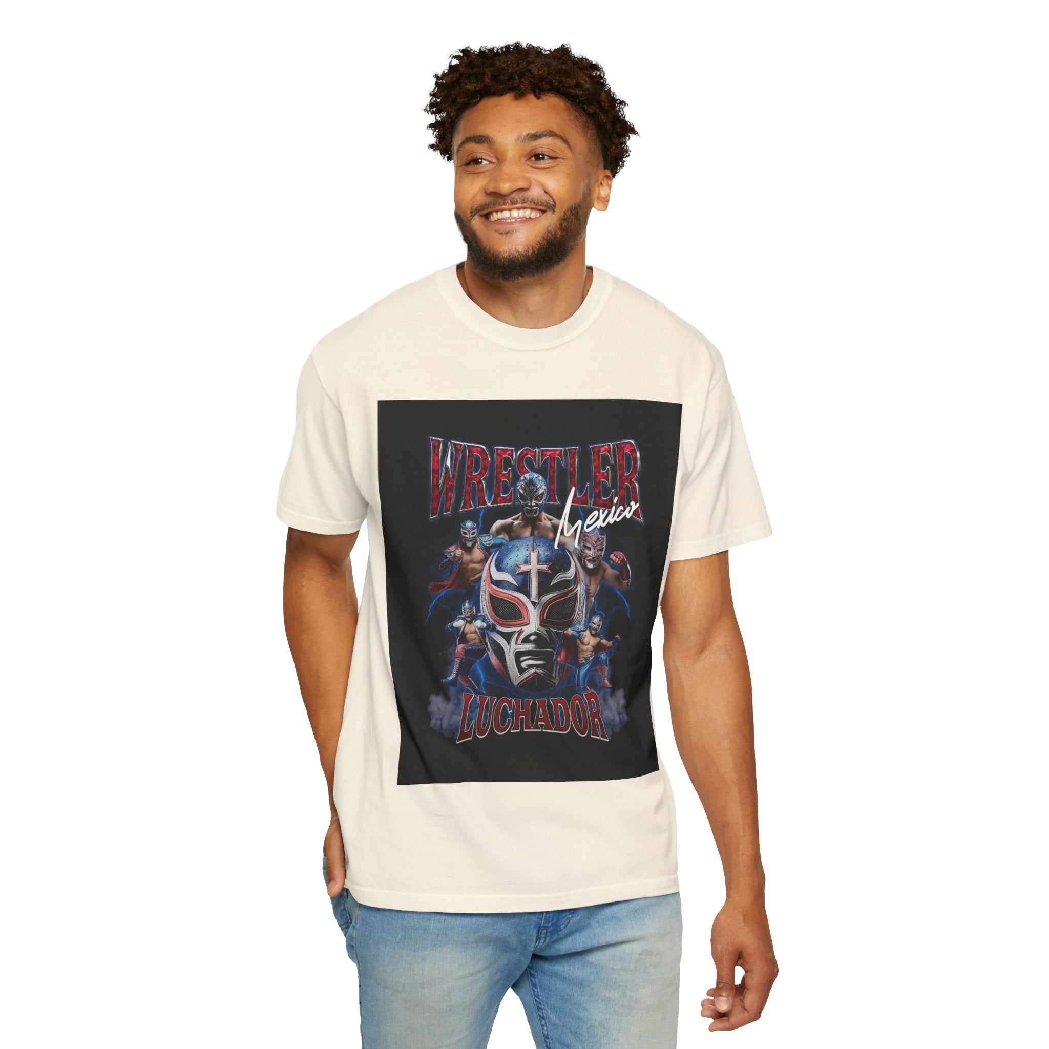 Wrestler Luchador Graphic T-Shirt — Mexican Masked Wrestling Tee