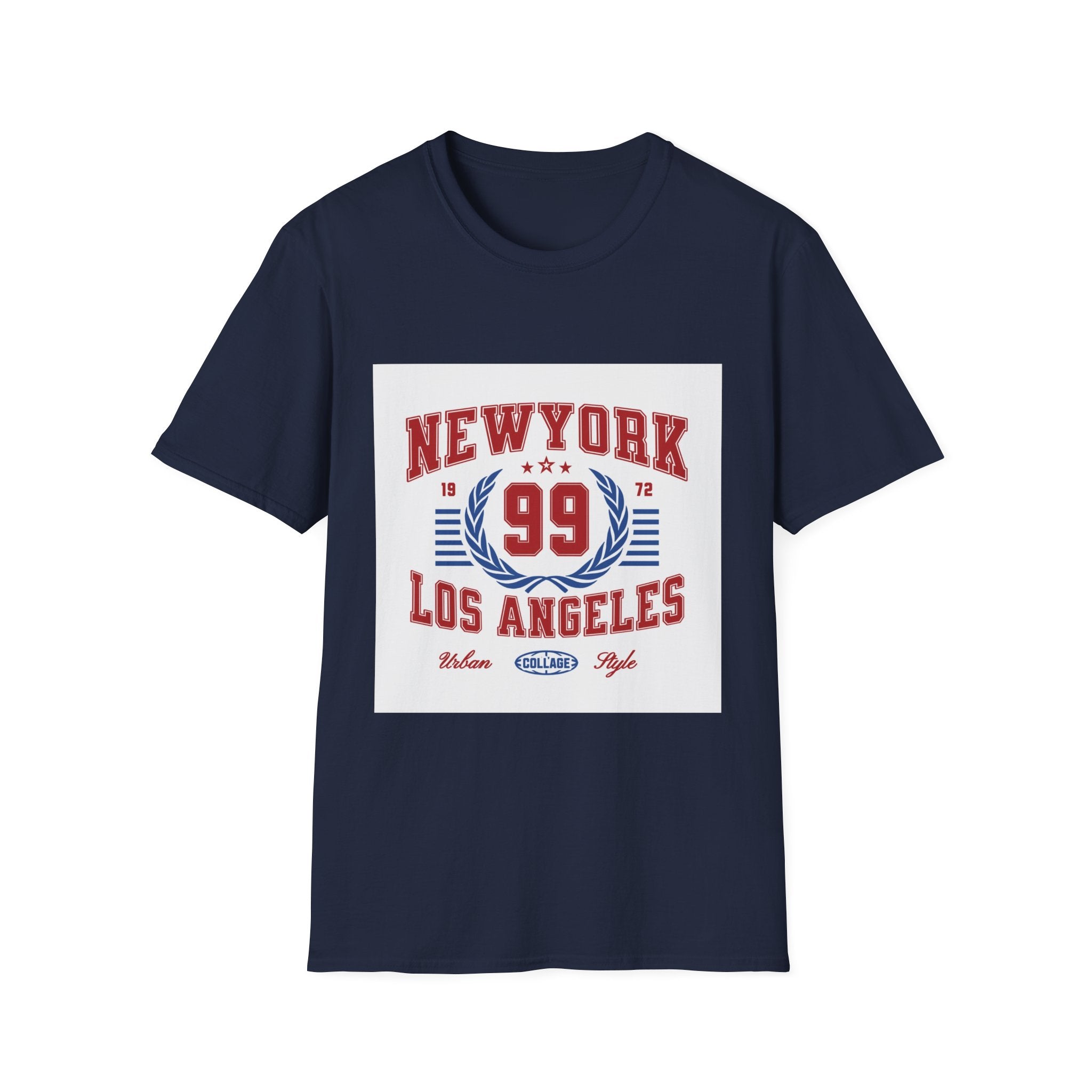 New York 99 Vintage Sports Tee — Collegiate Graphic T-Shirt