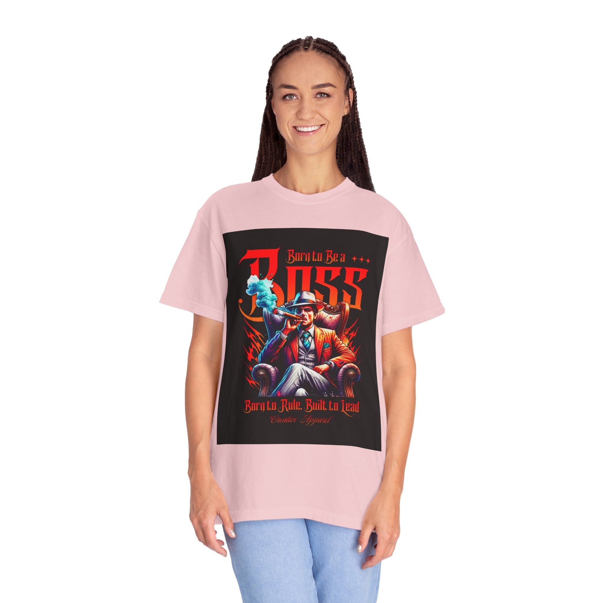 Boss Vintage Graphic T-Shirt — "Born to Be a Boss" Retro Mafia Design