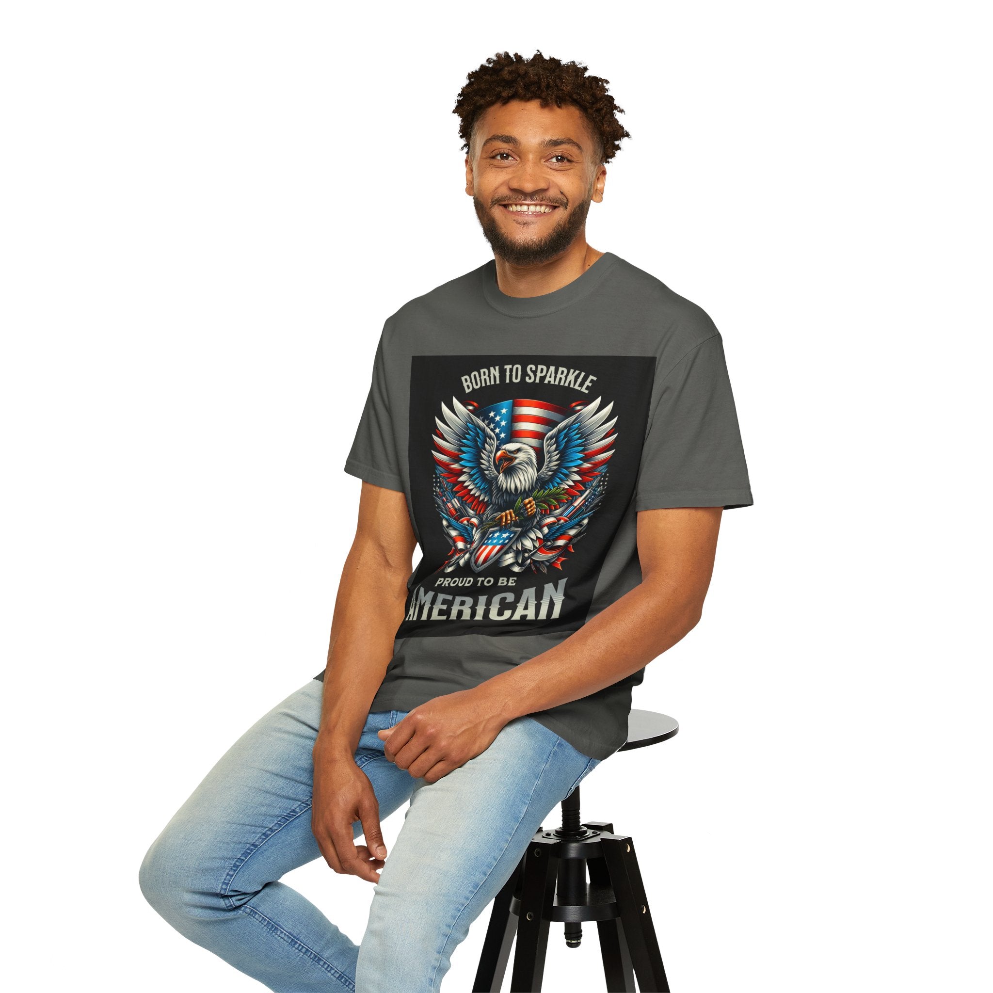 Born to Sparkle Proud to Be American T-Shirt