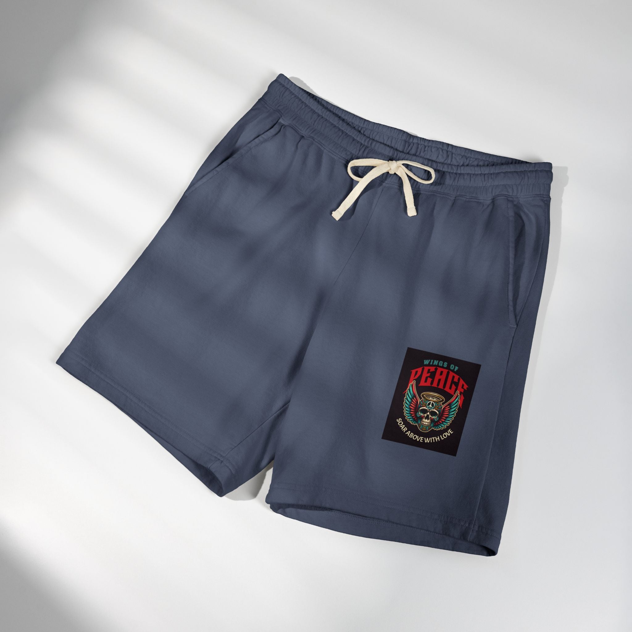 Fleece Sweat Shorts — 'House of Perks' Vintage Patch Lounge Shorts