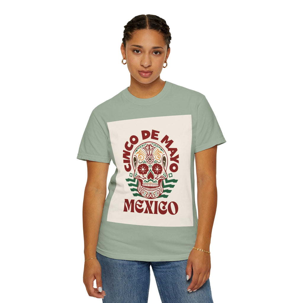 Cinco de Mayo Mexico Sugar Skull T-Shirt