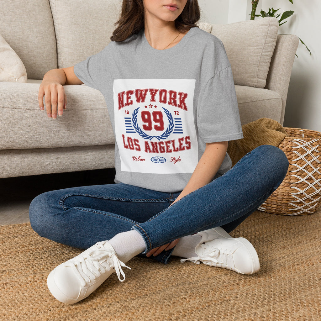 New York 99 Vintage Sports Tee — Collegiate Graphic T-Shirt