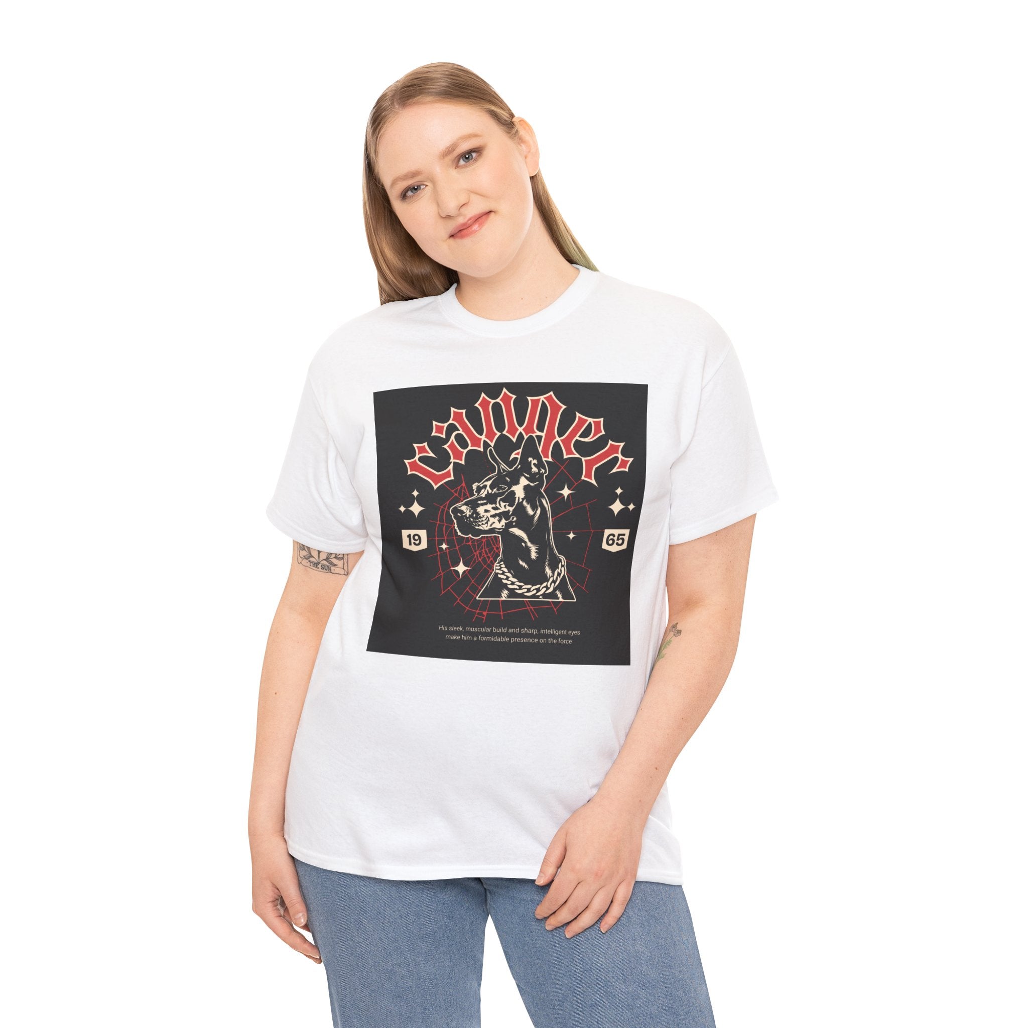 Vintage Gothic Cat Tee — 'Witchery' Retro Occult Graphic T-Shirt