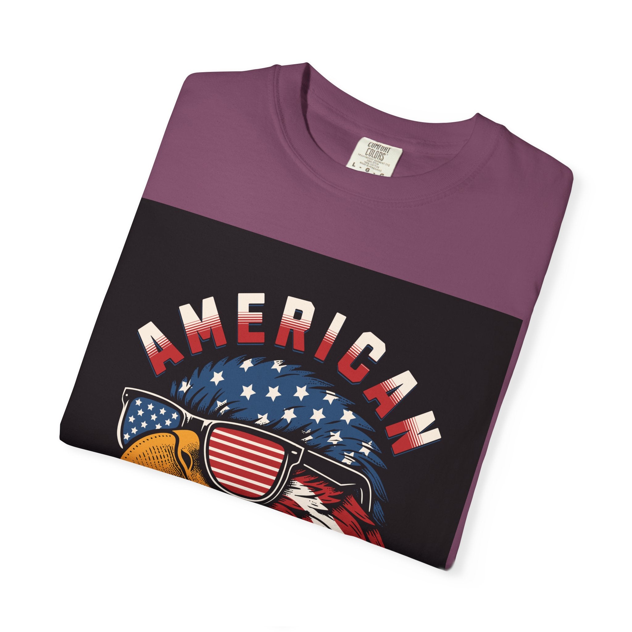 American Eagle Sunglasses T-Shirt — Patriotic USA Flag Graphic