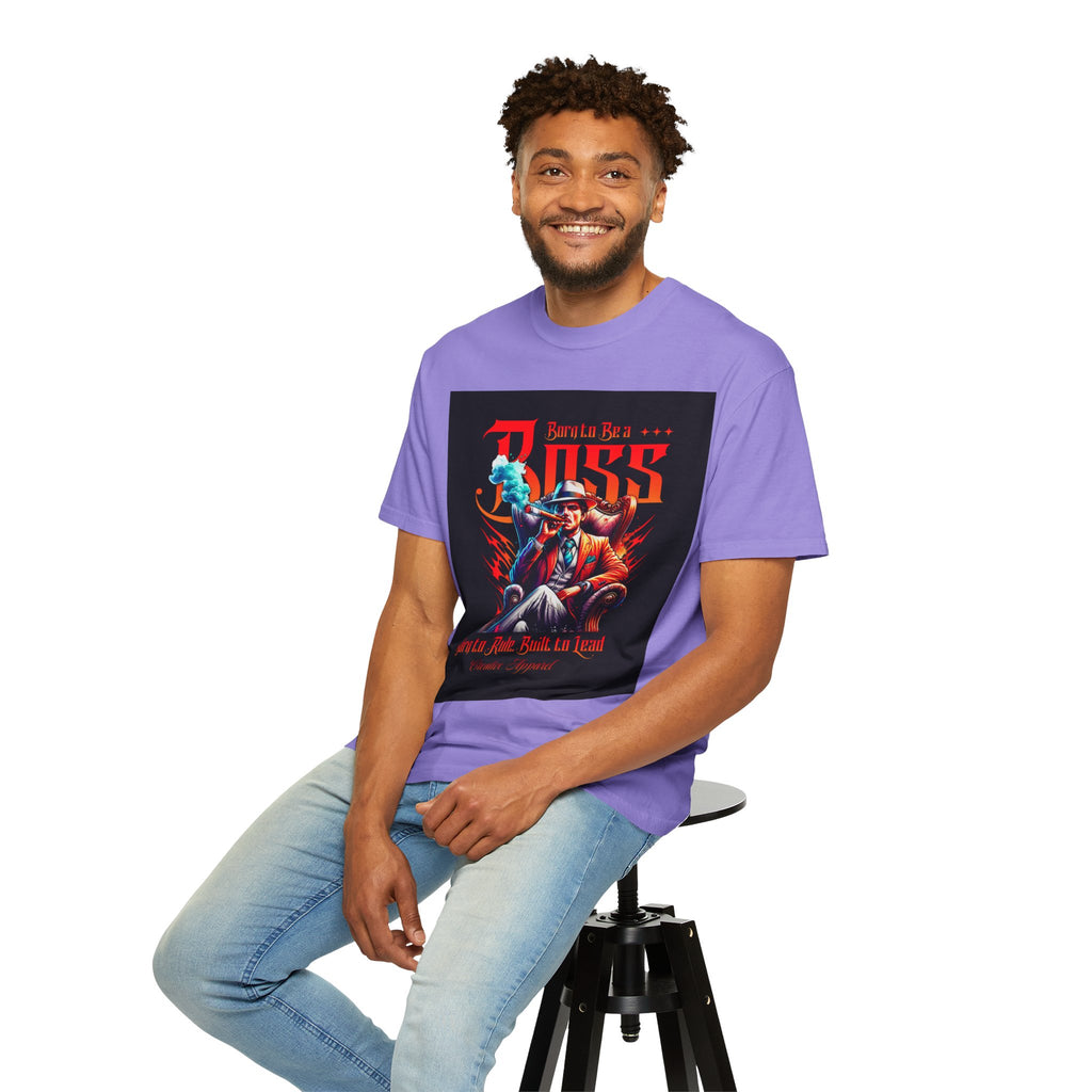 Boss Vintage Graphic T-Shirt — "Born to Be a Boss" Retro Mafia Design