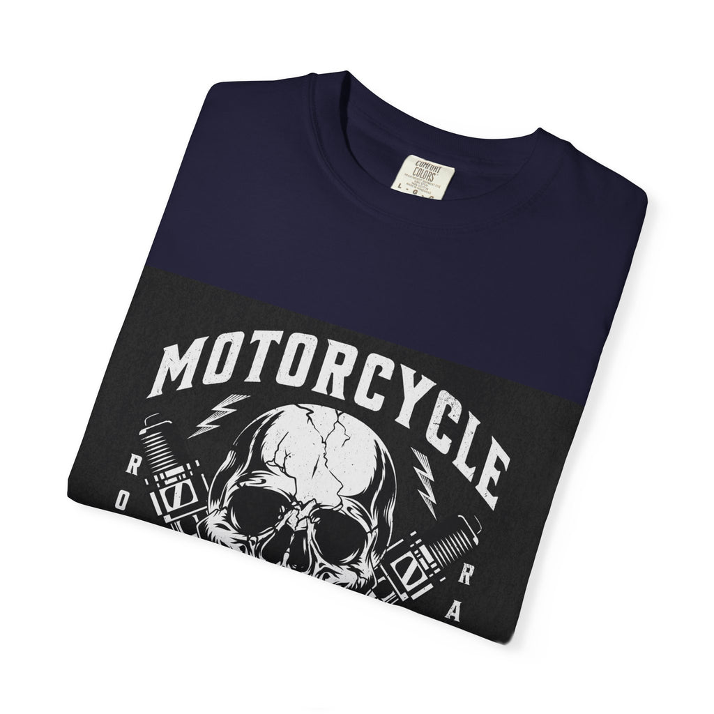 Motorcycle Skull Tee — "Legendary Riders" Vintage Biker Graphic T-Shirt