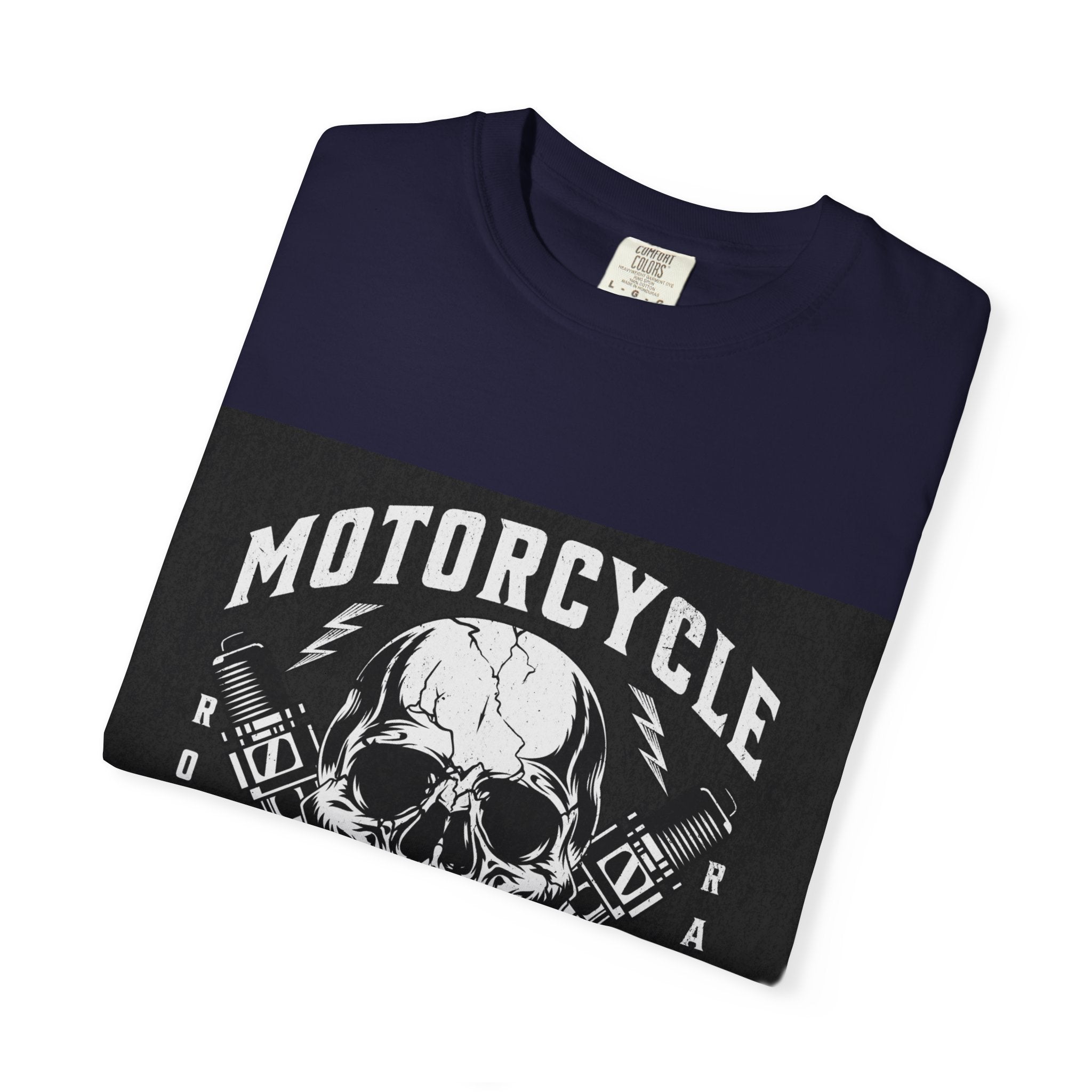 Motorcycle Skull Tee — "Legendary Riders" Vintage Biker Graphic T-Shirt