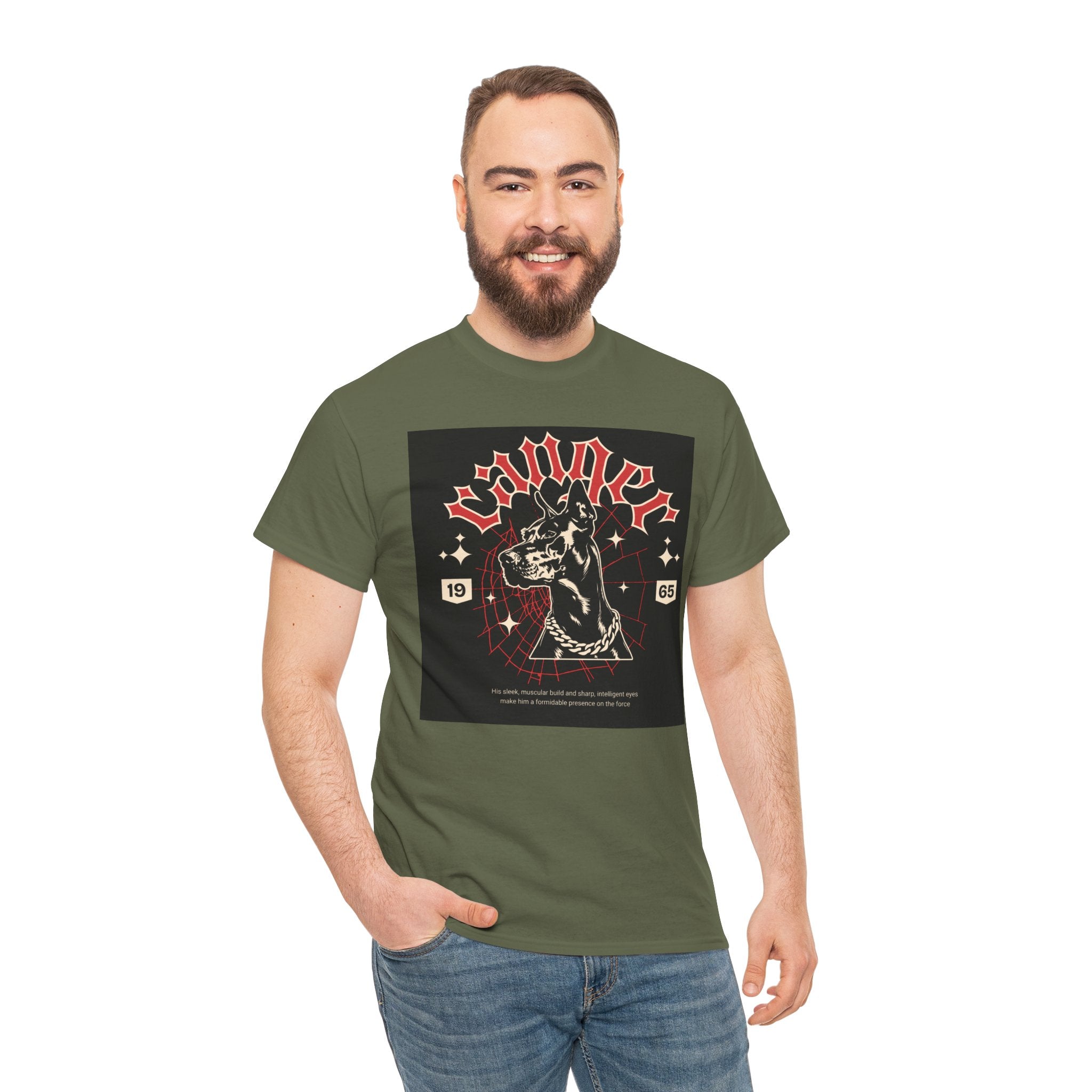 Vintage Gothic Cat Tee — 'Witchery' Retro Occult Graphic T-Shirt