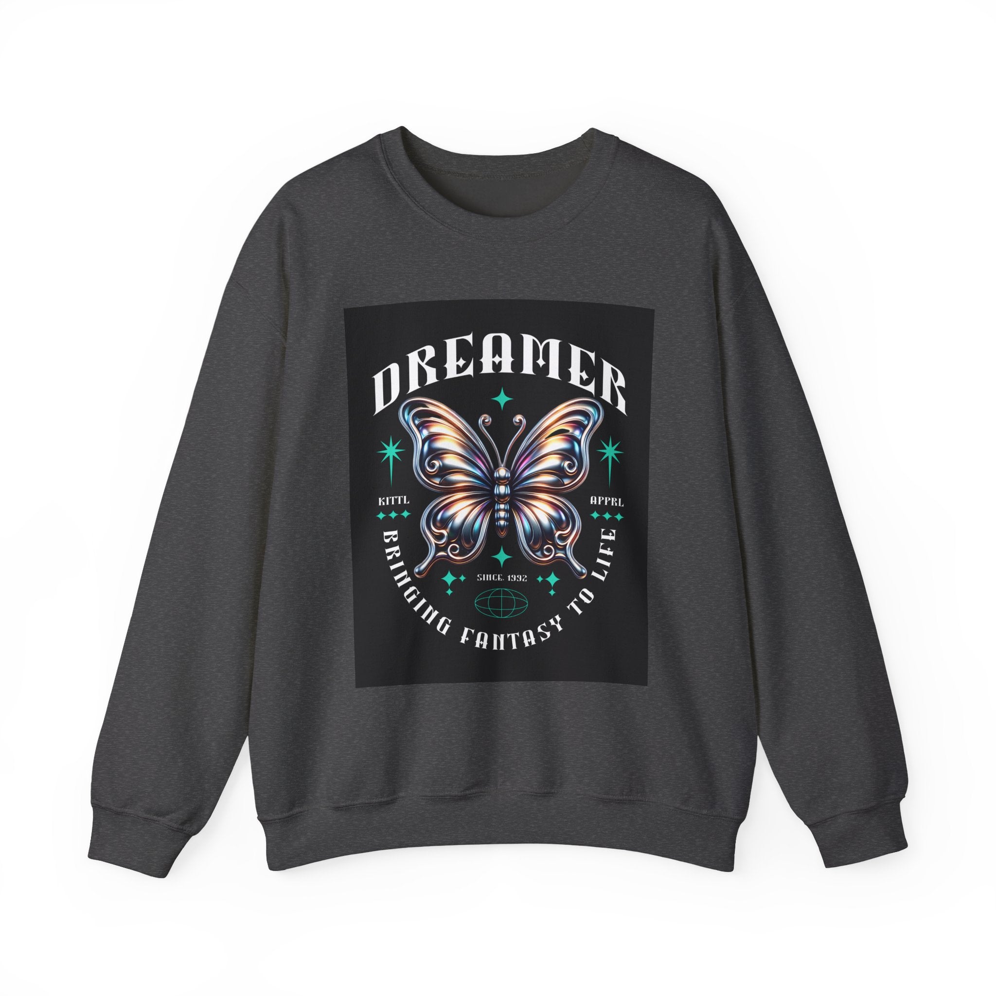 Dreamer Butterfly Crewneck Sweatshirt — Inspiring 'Dreamer' Graphic Pullover