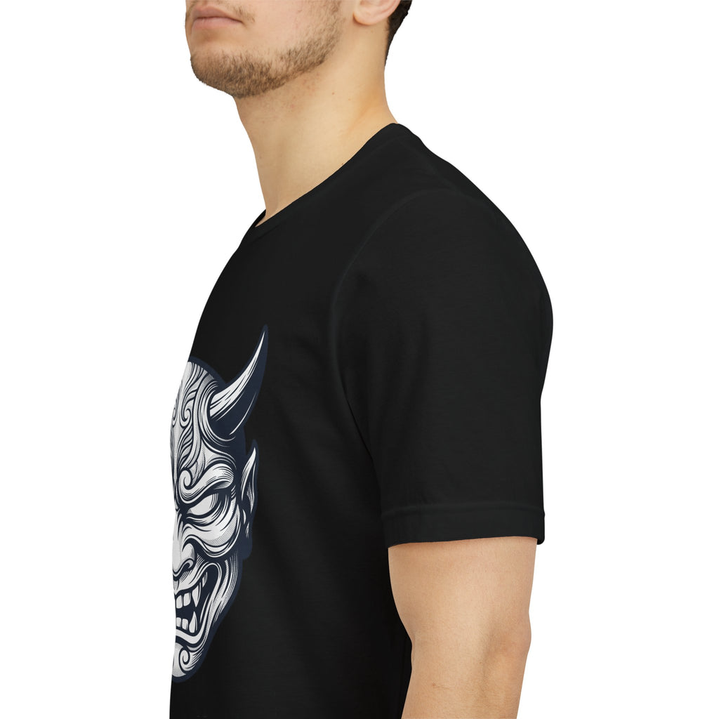 Demon Hannya Mask T‑Shirt — Japanese Oni Tattoo Graphic Tee