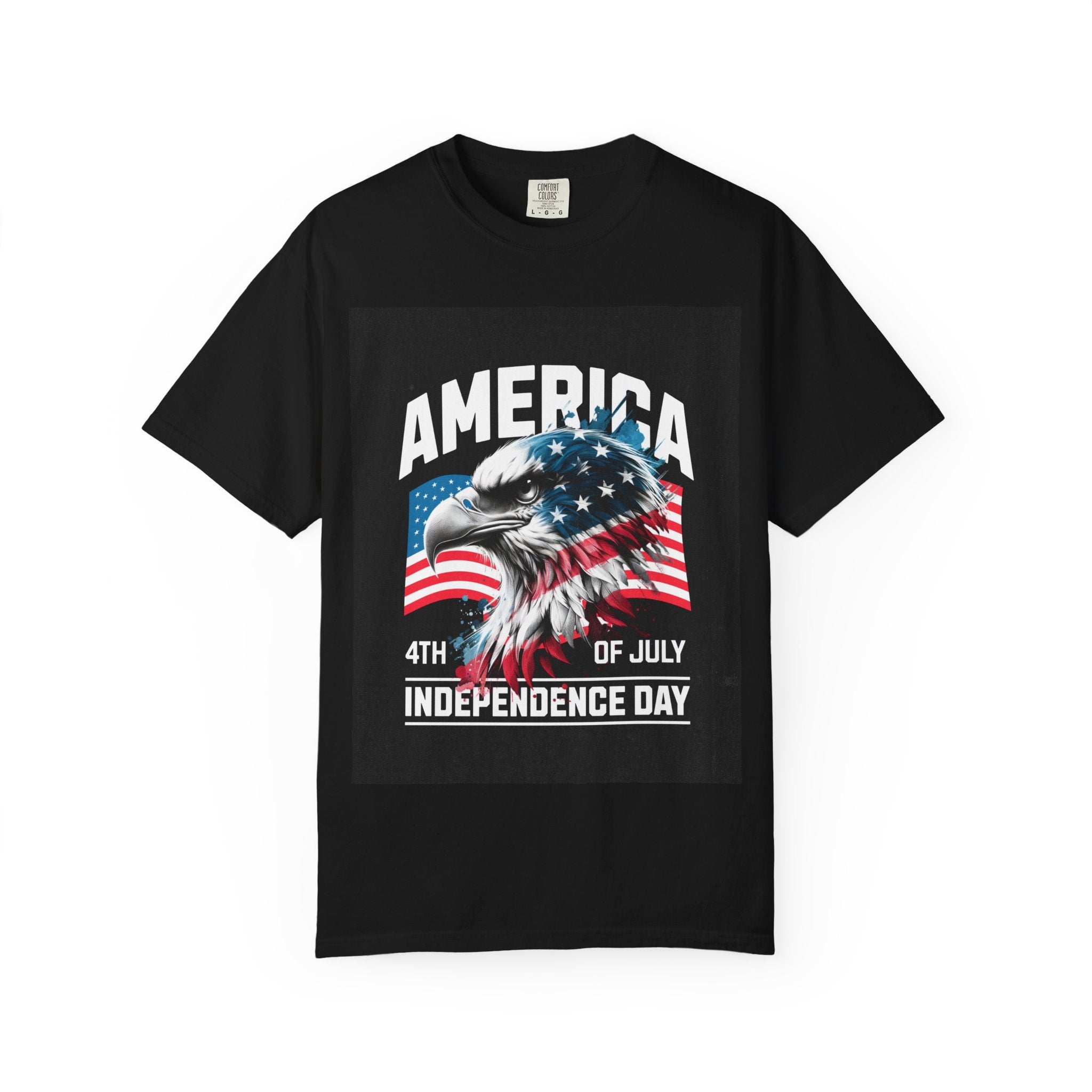 Independence Day T-shirt — 'America' Eagle Flag 4th of July Tee