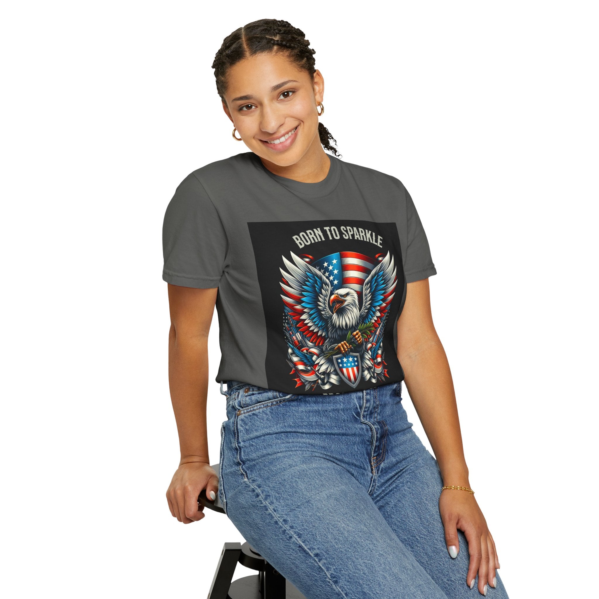 Born to Sparkle Proud to Be American T-Shirt