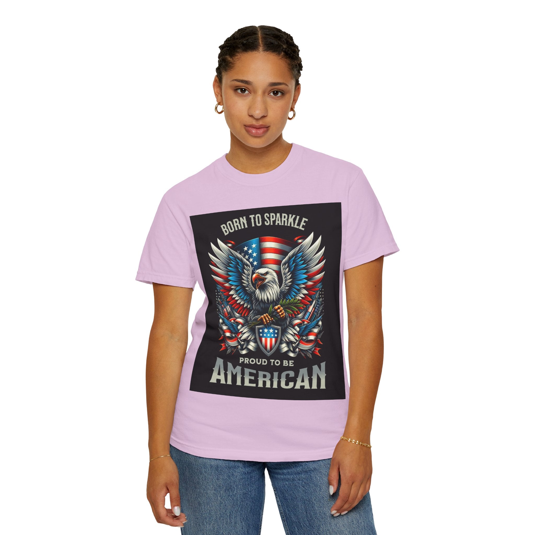 Born to Sparkle Proud to Be American T-Shirt